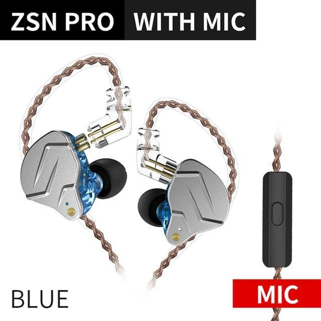 KZ ZSN Pro Metallic HiFi Sporty Earphones For Mobile Internet Gaming - Buy Confidently with Smart Sales Australia