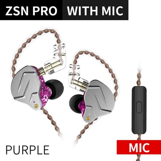 KZ ZSN Pro Metallic HiFi Sporty Earphones For Mobile Internet Gaming - Buy Confidently with Smart Sales Australia