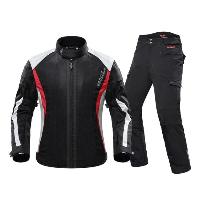 Light Breathable Anti-Static Mesh Design Motorcycle Jacket with Pants - Buy Confidently with Smart Sales Australia