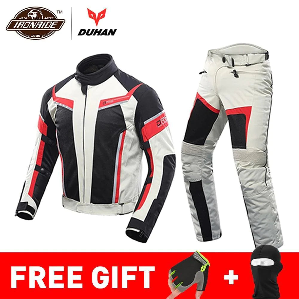 Light Breathable Anti-Static Mesh Design Motorcycle Jacket with Pants - Buy Confidently with Smart Sales Australia