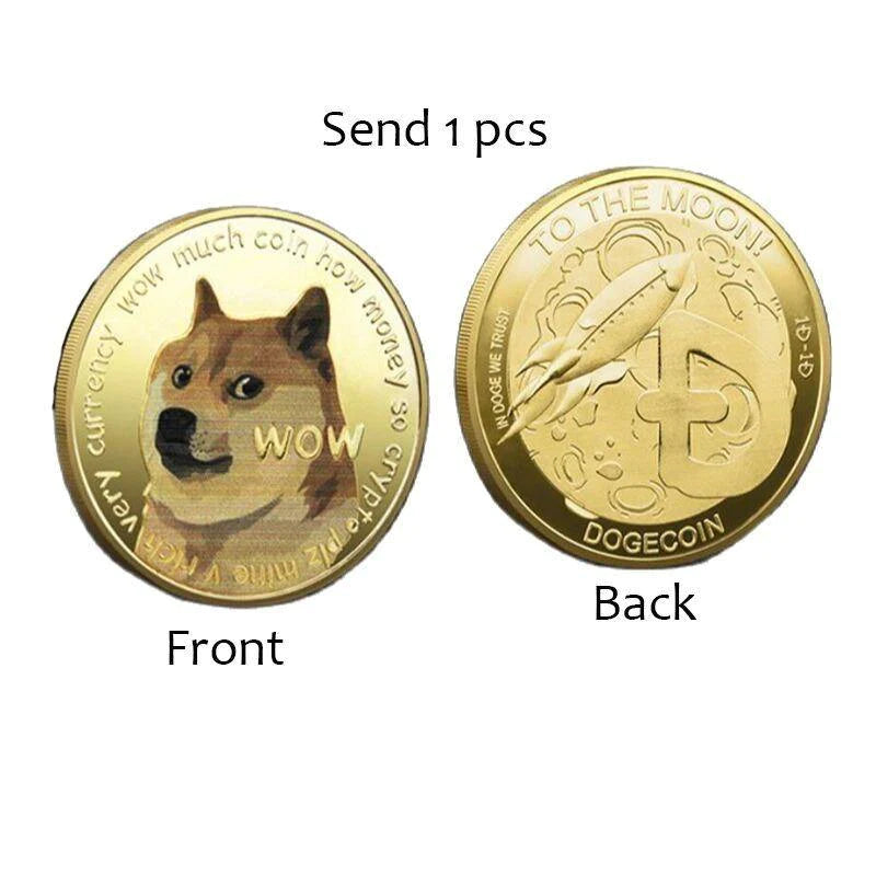 Limited Edition Collectible Commemorative Coin Plated Dogecoin - Buy Confidently with Smart Sales Australia