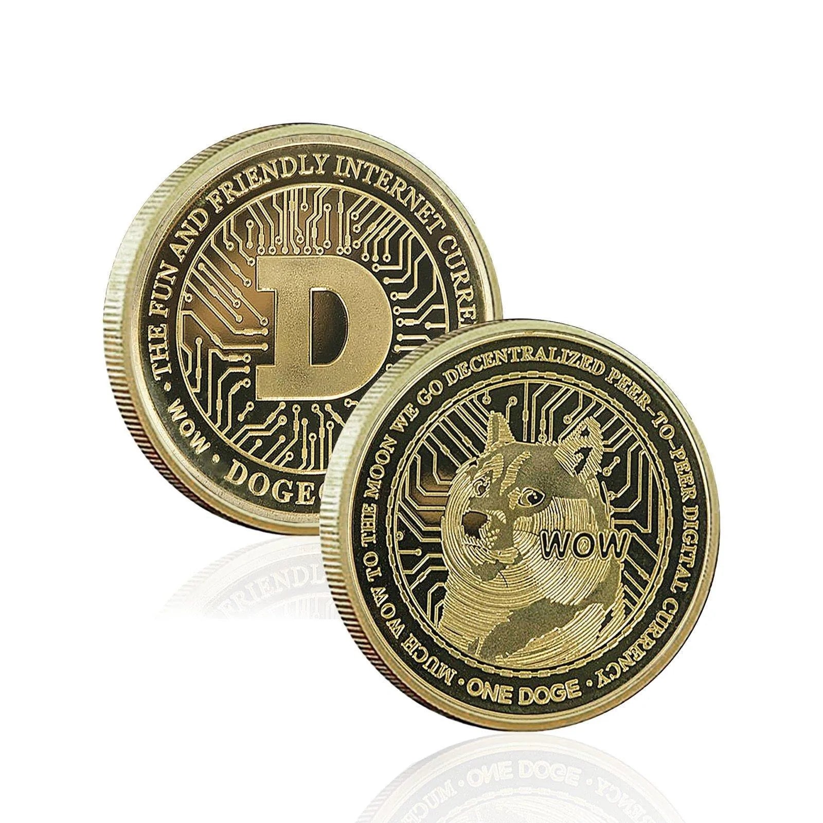 Limited Edition Collectible Commemorative Coin Plated Dogecoin - Buy Confidently with Smart Sales Australia