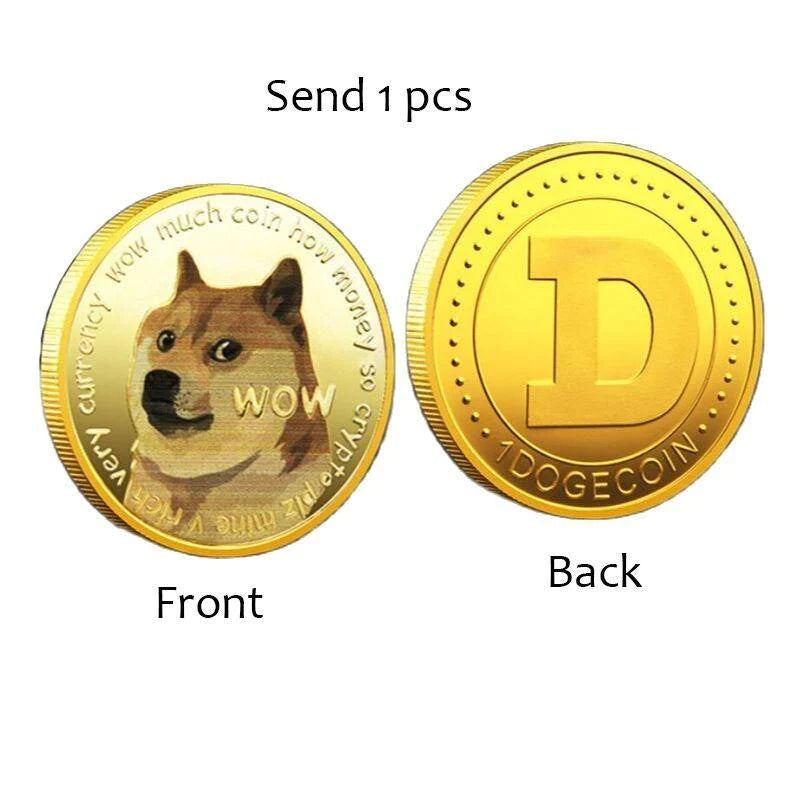 Limited Edition Collectible Commemorative Coin Plated Dogecoin - Buy Confidently with Smart Sales Australia