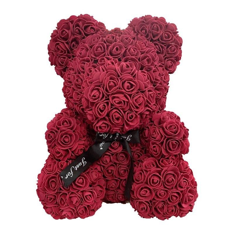 Magnificent Rose Bear Artificial Flowers Gift For Your Girlfriend and Wife - Buy Confidently with Smart Sales Australia