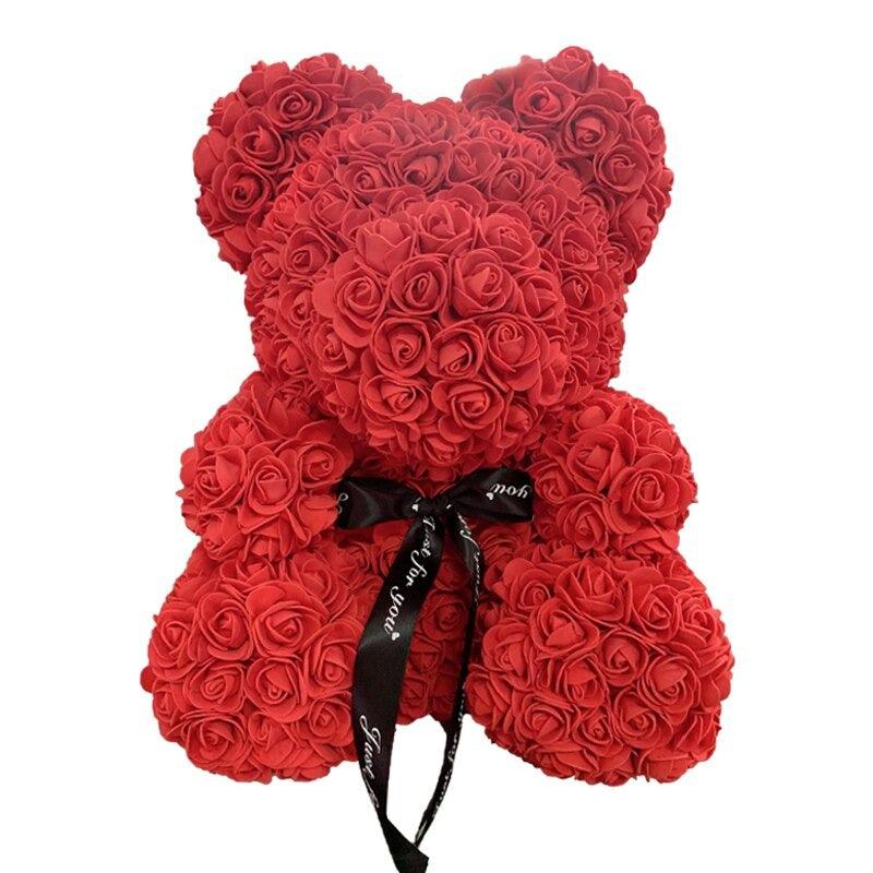 Magnificent Rose Bear Artificial Flowers Gift For Your Girlfriend and Wife - Buy Confidently with Smart Sales Australia