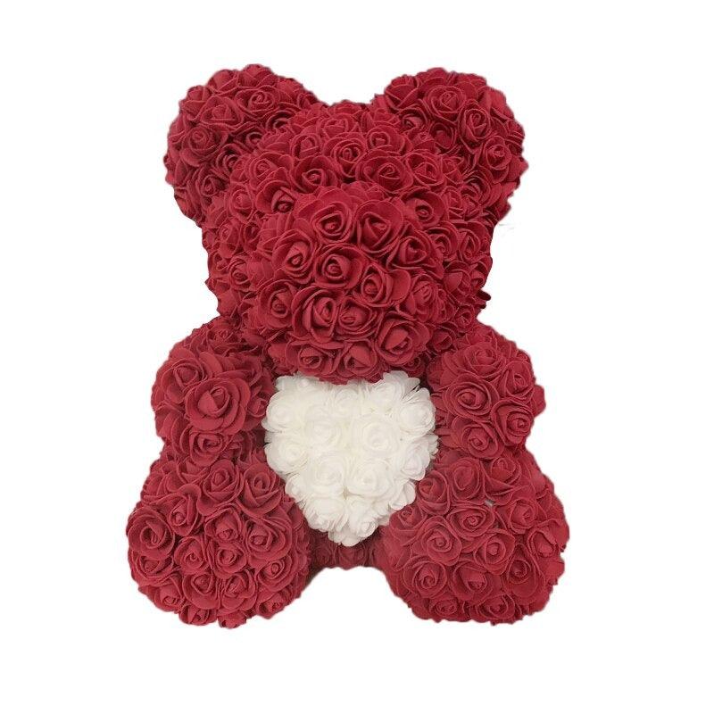 Magnificent Rose Bear Artificial Flowers Gift For Your Girlfriend and Wife - Buy Confidently with Smart Sales Australia