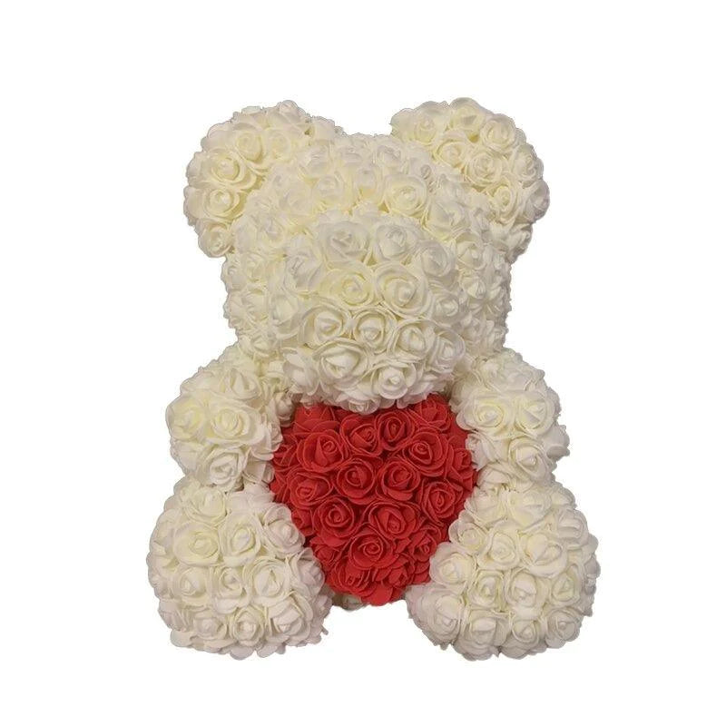 Magnificent Rose Bear Artificial Flowers Gift For Your Girlfriend and Wife - Buy Confidently with Smart Sales Australia