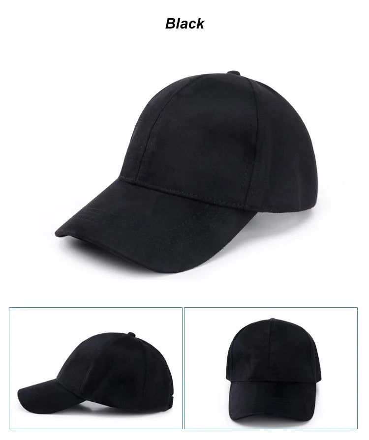 Men and Womens Baseball Hats and Caps Casual Sports hat Suede Snapback Hat Gorra Hombre solid cappello hip hop baseball cap - Buy Confidently with Smart Sales Australia