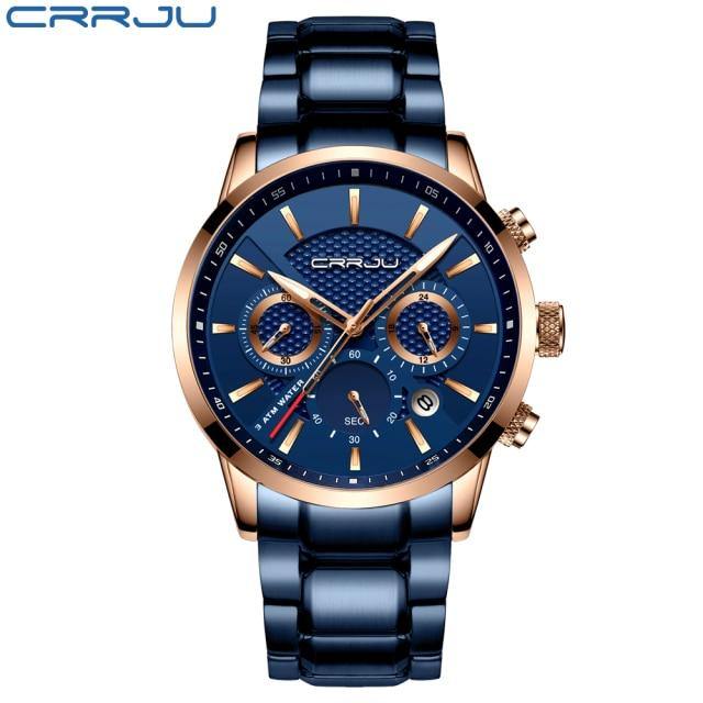 Men’s Waterproof Luxury Steel Watch with Calendar - Buy Confidently with Smart Sales Australia