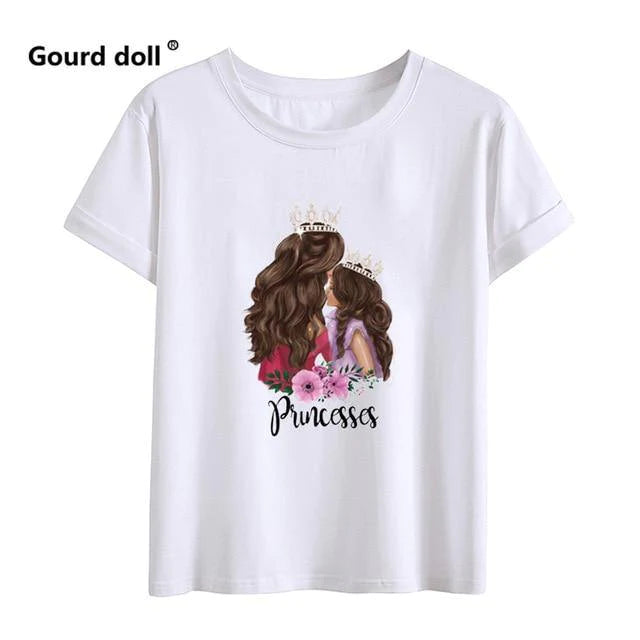 Mother And Daughter Matching Shirt Printed Super Mom and Daughter - Buy Confidently with Smart Sales Australia