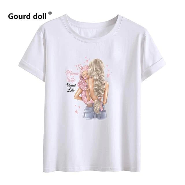 Mother And Daughter Matching Shirt Printed Super Mom and Daughter - Buy Confidently with Smart Sales Australia