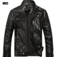 Motorcycle Casual Rivet Leather Jacket For Men - Buy Confidently with Smart Sales Australia