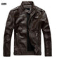 Motorcycle Casual Rivet Leather Jacket For Men - Buy Confidently with Smart Sales Australia