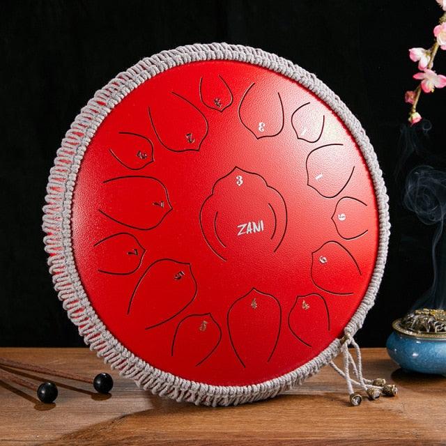 Multifunctional Stainless Steel 15 Tone Tongue Drum for Yoga Meditation - Buy Confidently with Smart Sales Australia