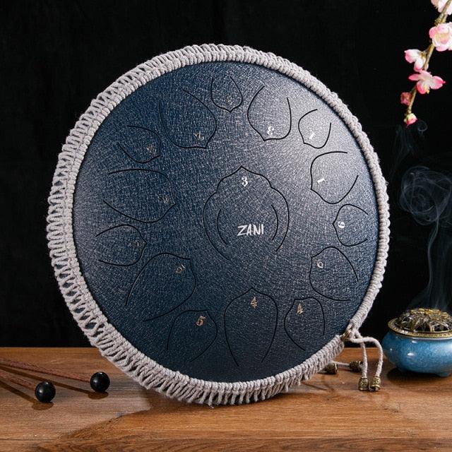 Multifunctional Stainless Steel 15 Tone Tongue Drum for Yoga Meditation - Buy Confidently with Smart Sales Australia