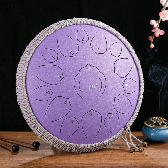 Multifunctional Stainless Steel 15 Tone Tongue Drum for Yoga Meditation - Buy Confidently with Smart Sales Australia