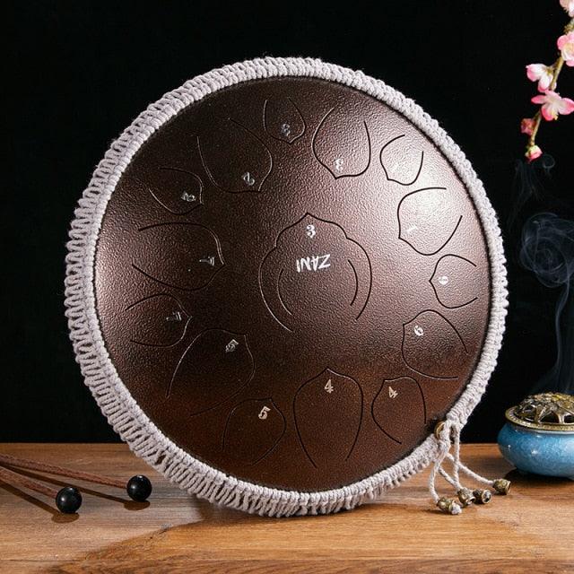 Multifunctional Stainless Steel 15 Tone Tongue Drum for Yoga Meditation - Buy Confidently with Smart Sales Australia