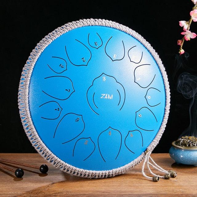 Multifunctional Stainless Steel 15 Tone Tongue Drum for Yoga Meditation - Buy Confidently with Smart Sales Australia