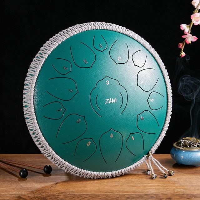 Multifunctional Stainless Steel 15 Tone Tongue Drum for Yoga Meditation - Buy Confidently with Smart Sales Australia