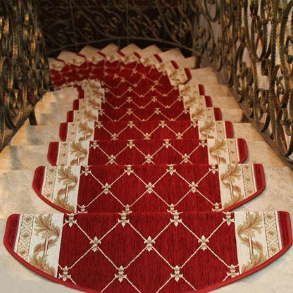 Non-slip Stairs Carpet Self-adhesive European Pastoral Floral Rug - Buy Confidently with Smart Sales Australia