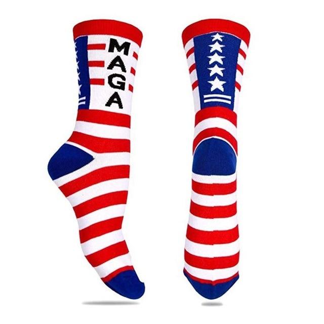 Novelty 3D POTUS Donald Trump 2020 Socks | Unisex Adult Casual Crew Socks with Fake Hair Crew - Buy Confidently with Smart Sales Australia