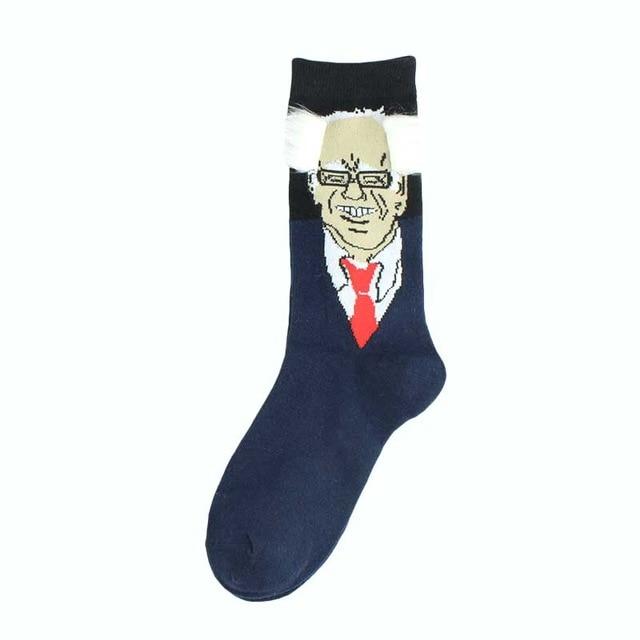 Novelty 3D POTUS Donald Trump 2020 Socks | Unisex Adult Casual Crew Socks with Fake Hair Crew - Buy Confidently with Smart Sales Australia