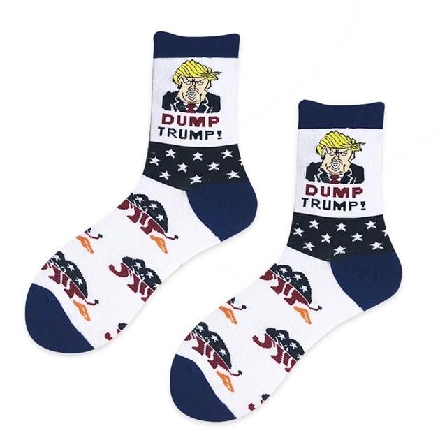 Novelty 3D POTUS Donald Trump 2020 Socks | Unisex Adult Casual Crew Socks with Fake Hair Crew - Buy Confidently with Smart Sales Australia