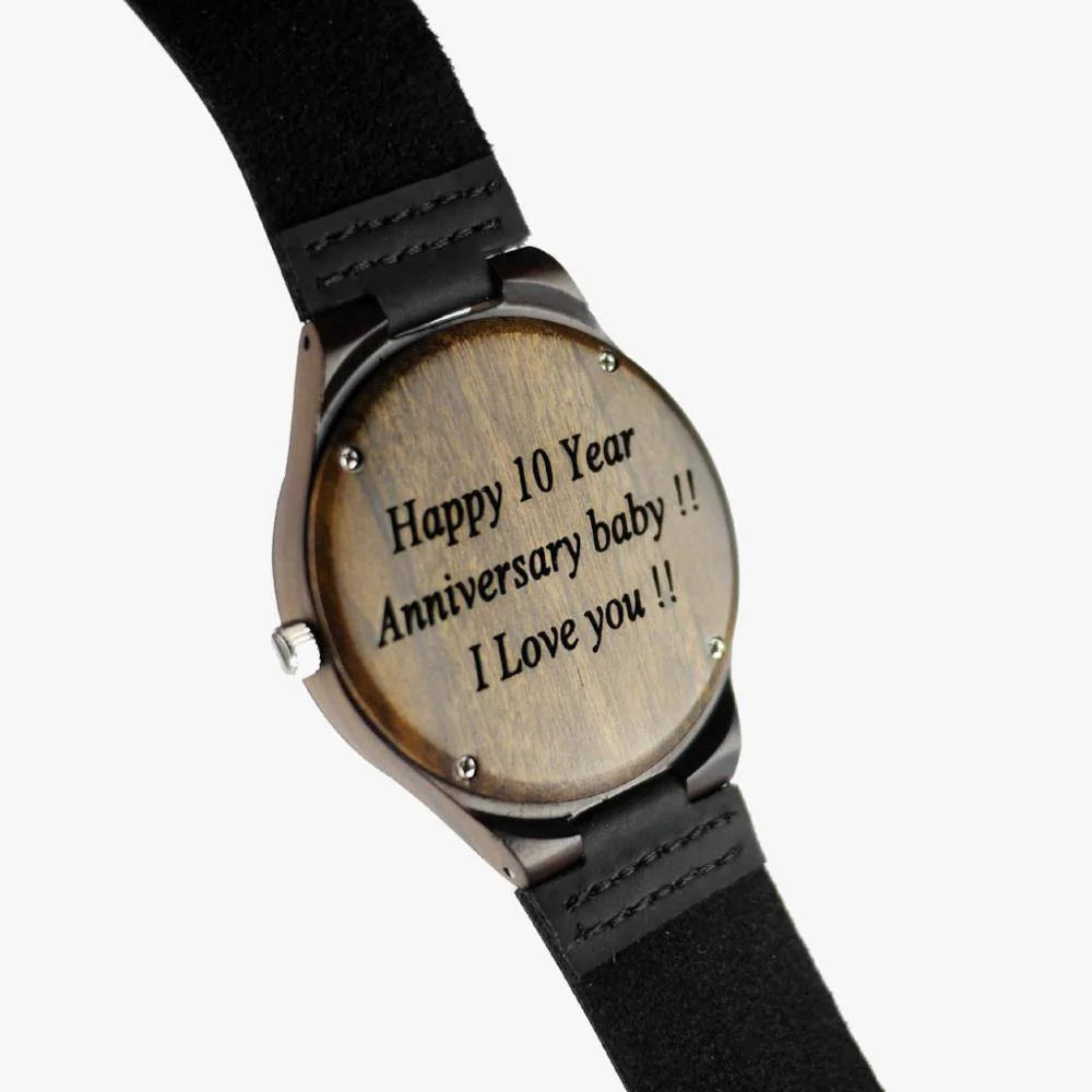 Personalized Engraved Sandalwood Wooden Design Watch For Men - Buy Confidently with Smart Sales Australia