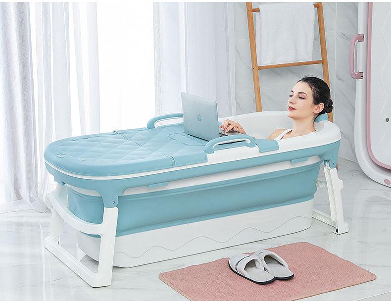 Portable Folding Bathtub with Lid for Home Use - Buy Confidently with Smart Sales Australia