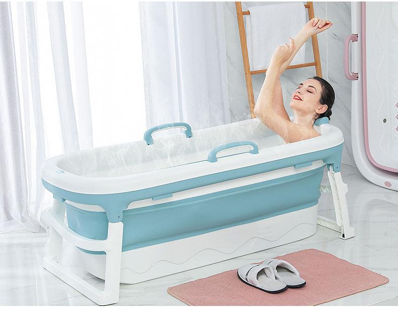 Portable Folding Bathtub with Lid for Home Use - Buy Confidently with Smart Sales Australia