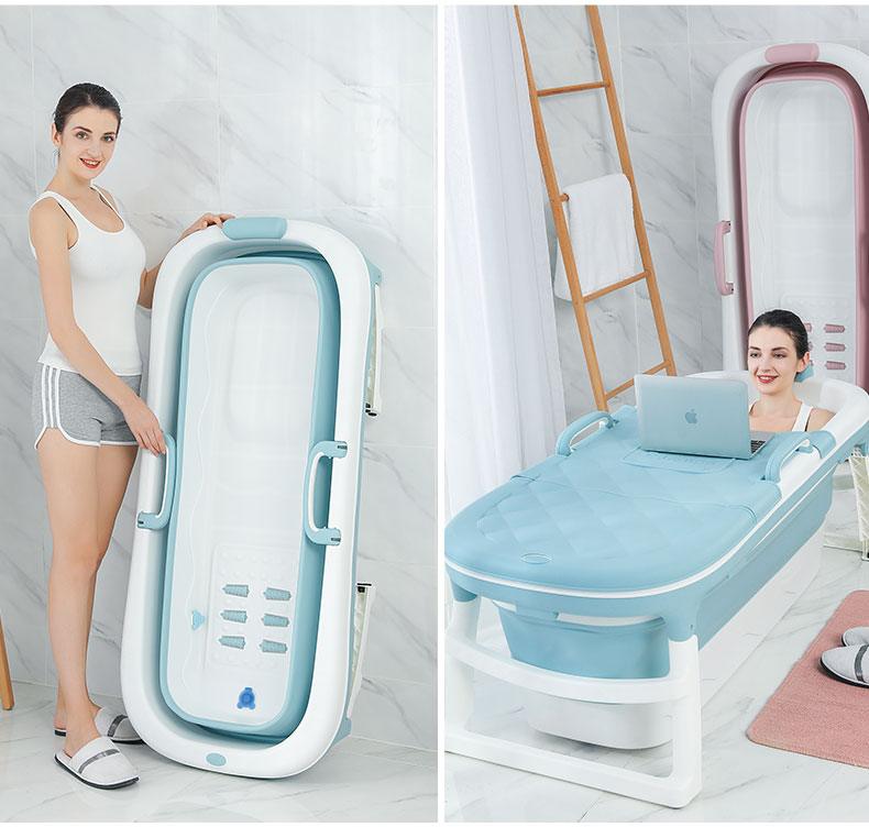 Portable Folding Bathtub with Lid for Home Use - Buy Confidently with Smart Sales Australia