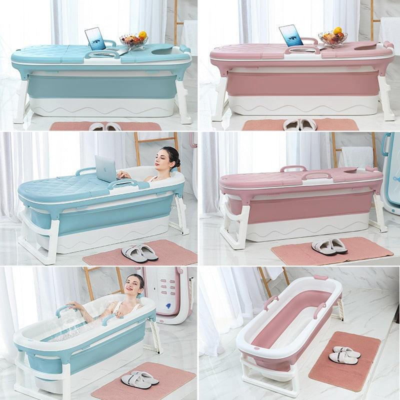 Portable Folding Bathtub with Lid for Home Use - Buy Confidently with Smart Sales Australia