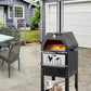 Portable Outdoor Wood Charcoal Fired Pizza Oven Accessories Built In Thermometer - Buy Confidently with Smart Sales Australia