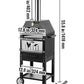 Portable Outdoor Wood Charcoal Fired Pizza Oven Accessories Built In Thermometer - Buy Confidently with Smart Sales Australia