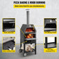 Portable Outdoor Wood Charcoal Fired Pizza Oven Accessories Built In Thermometer - Buy Confidently with Smart Sales Australia