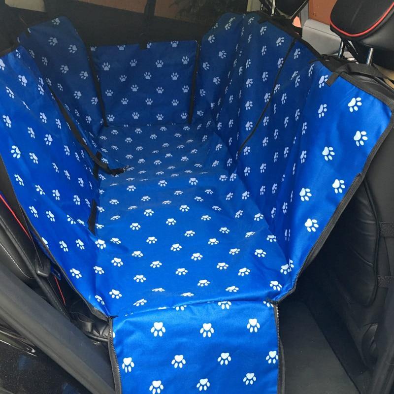 Printed Car Back Seat Cover Pet Carrier with Safety Belt Transporting Perro - Buy Confidently with Smart Sales Australia