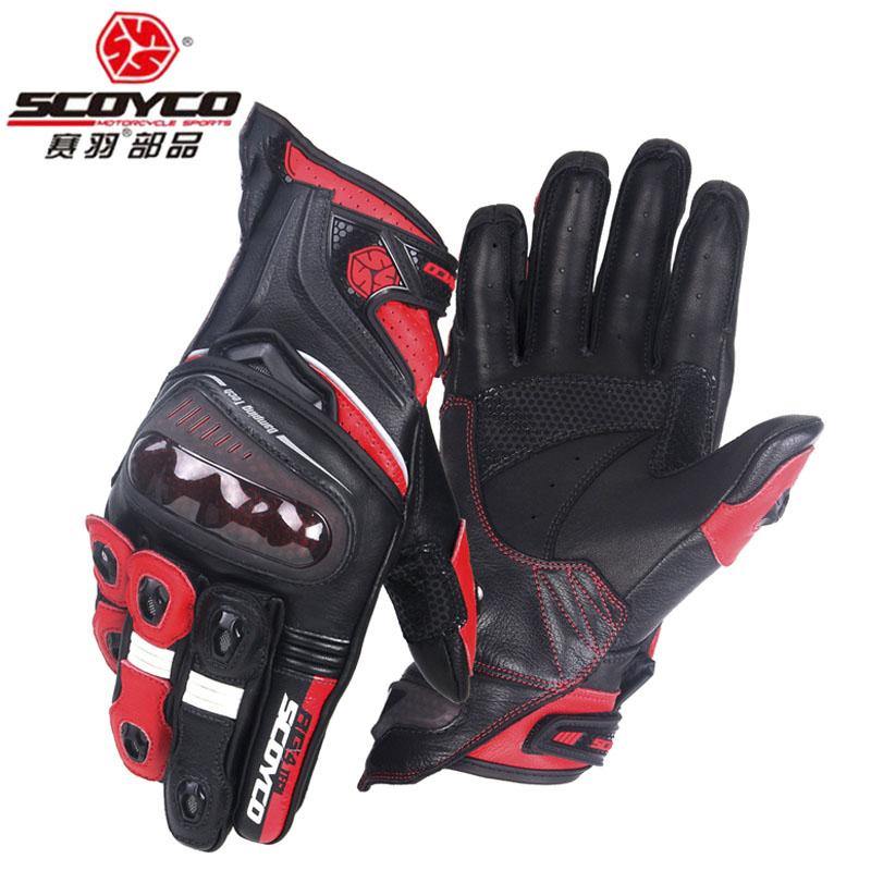 Racing Motorcycle Gloves - Sheepskin Leather Motorbike Racing Rider Gloves - Buy Confidently with Smart Sales Australia