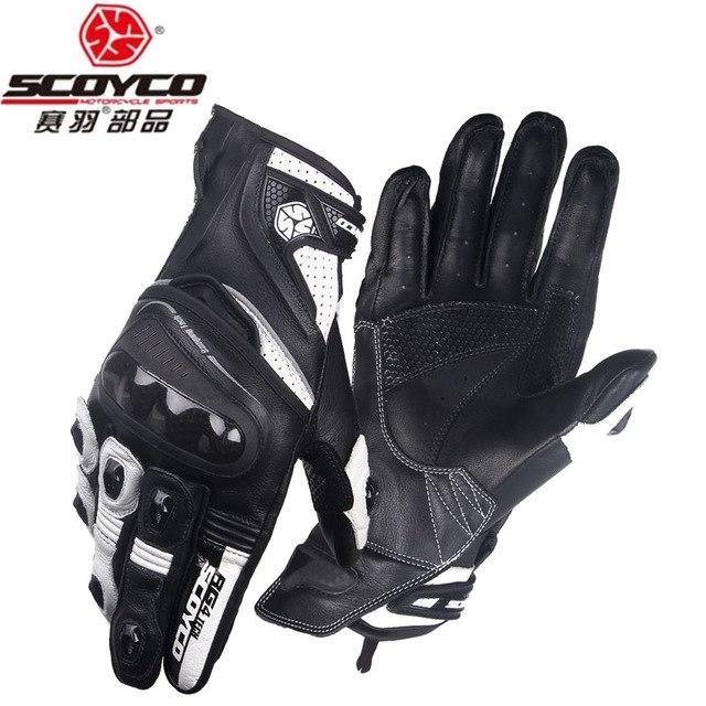 Racing Motorcycle Gloves - Sheepskin Leather Motorbike Racing Rider Gloves - Buy Confidently with Smart Sales Australia