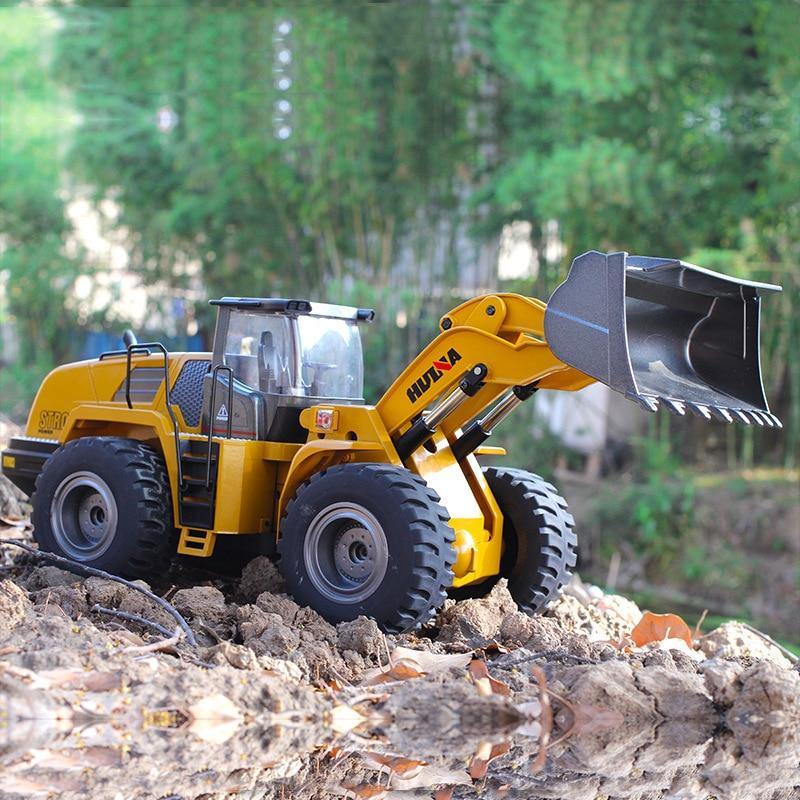 Rechargeable Miniature Metal Wheel Loader Front - Buy Confidently with Smart Sales Australia