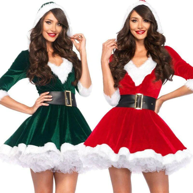 Sexy Womens Miss Ms Mrs Claus Christmas Dress Costume Suit Party Cosplay Outfit 2 Styles 4 Size - Buy Confidently with Smart Sales Australia