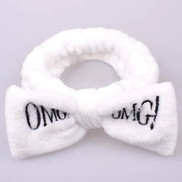 Soft Coral Fleece OMG Bow Headband Turban For Girls - Buy Confidently with Smart Sales Australia