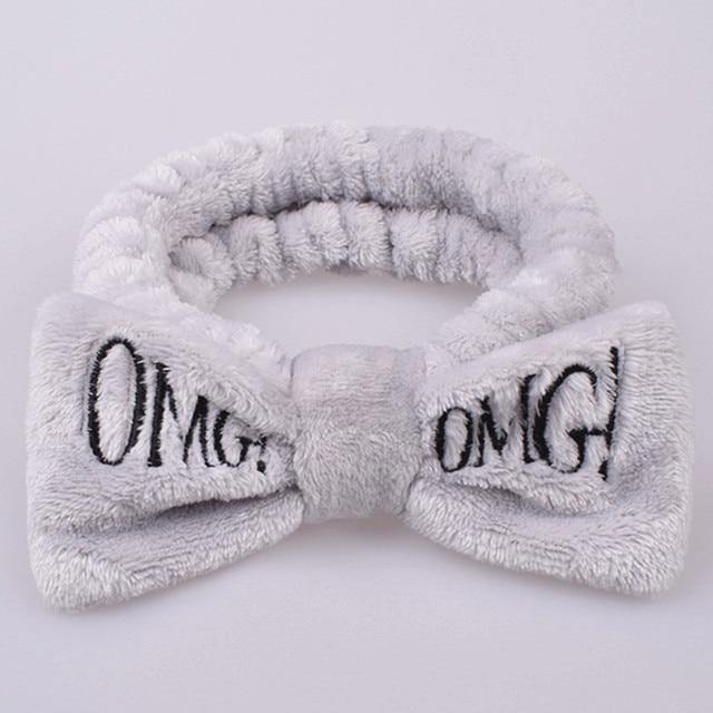 Soft Coral Fleece OMG Bow Headband Turban For Girls - Buy Confidently with Smart Sales Australia