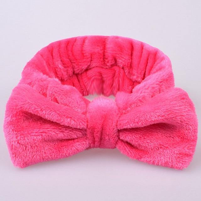 Soft Coral Fleece OMG Bow Headband Turban For Girls - Buy Confidently with Smart Sales Australia