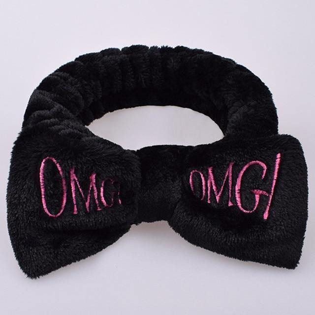 Soft Coral Fleece OMG Bow Headband Turban For Girls - Buy Confidently with Smart Sales Australia