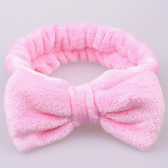Soft Coral Fleece OMG Bow Headband Turban For Girls - Buy Confidently with Smart Sales Australia