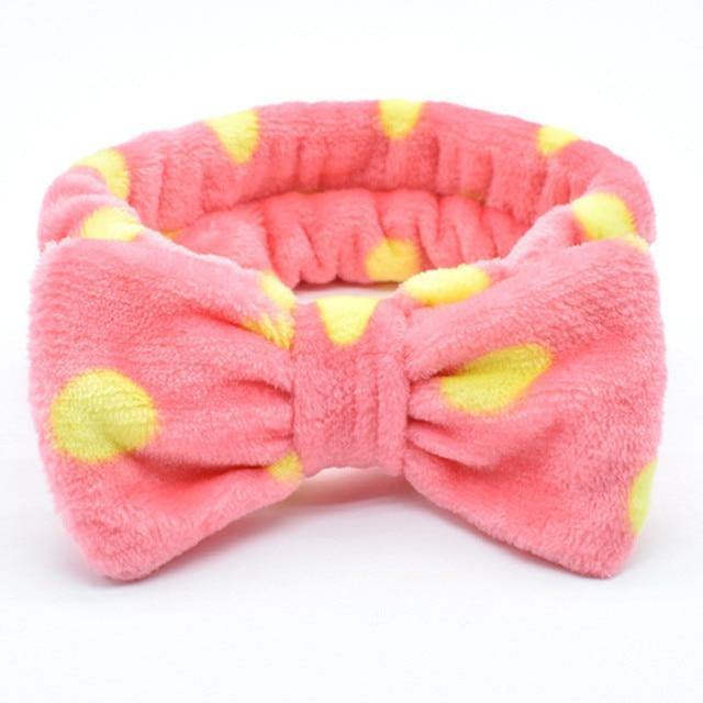 Soft Coral Fleece OMG Bow Headband Turban For Girls - Buy Confidently with Smart Sales Australia