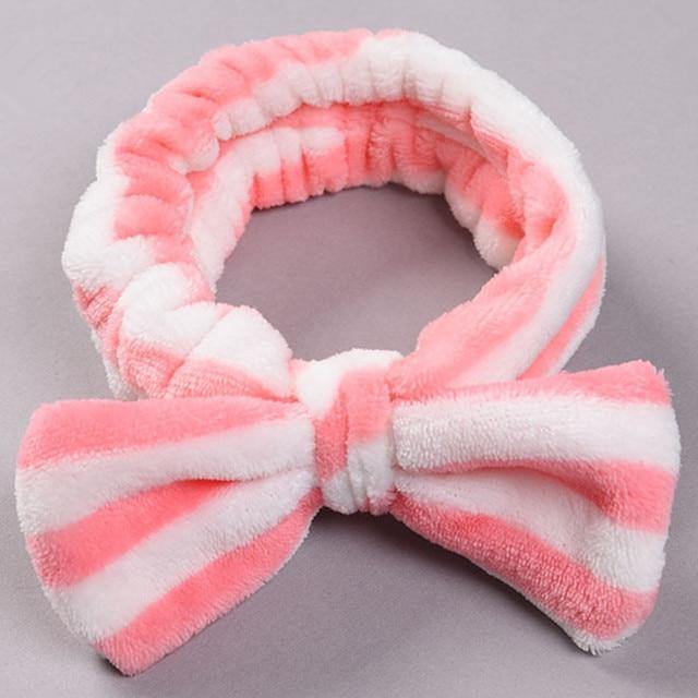 Soft Coral Fleece OMG Bow Headband Turban For Girls - Buy Confidently with Smart Sales Australia