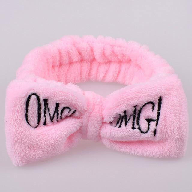 Soft Coral Fleece OMG Bow Headband Turban For Girls - Buy Confidently with Smart Sales Australia