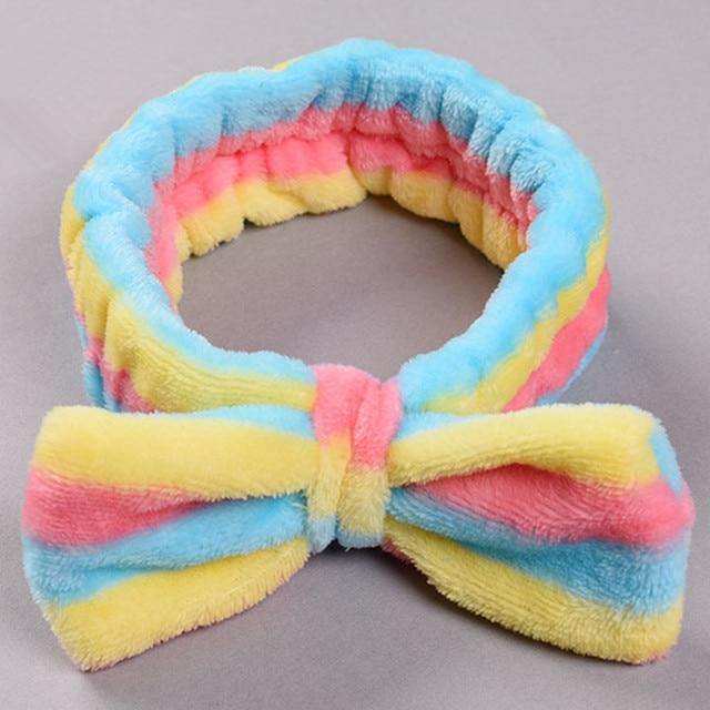 Soft Coral Fleece OMG Bow Headband Turban For Girls - Buy Confidently with Smart Sales Australia