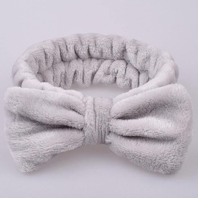Soft Coral Fleece OMG Bow Headband Turban For Girls - Buy Confidently with Smart Sales Australia